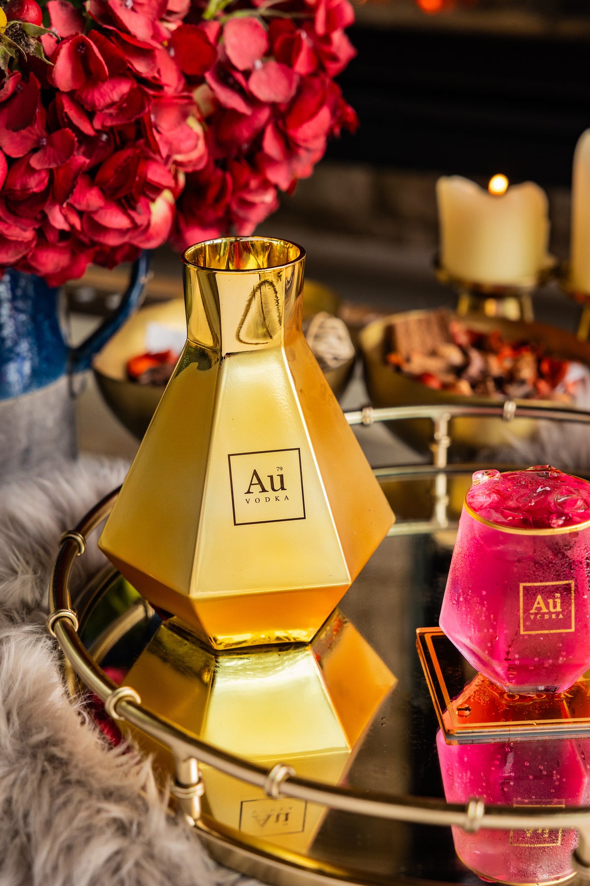 Au PET Gold Diamond Decanter