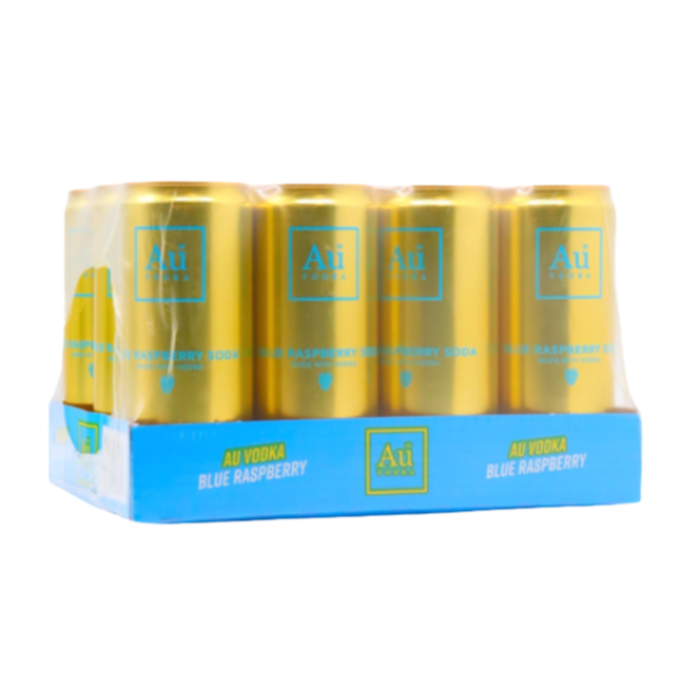 Au Vodka Blue Raspberry Pre-Mixed Cans