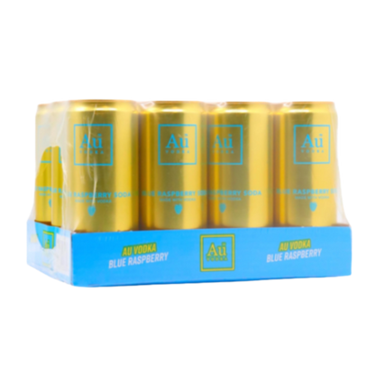 Au Vodka Blue Raspberry Pre-Mixed Cans