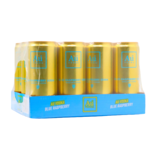 Au Vodka Blue Raspberry Pre-Mixed Cans