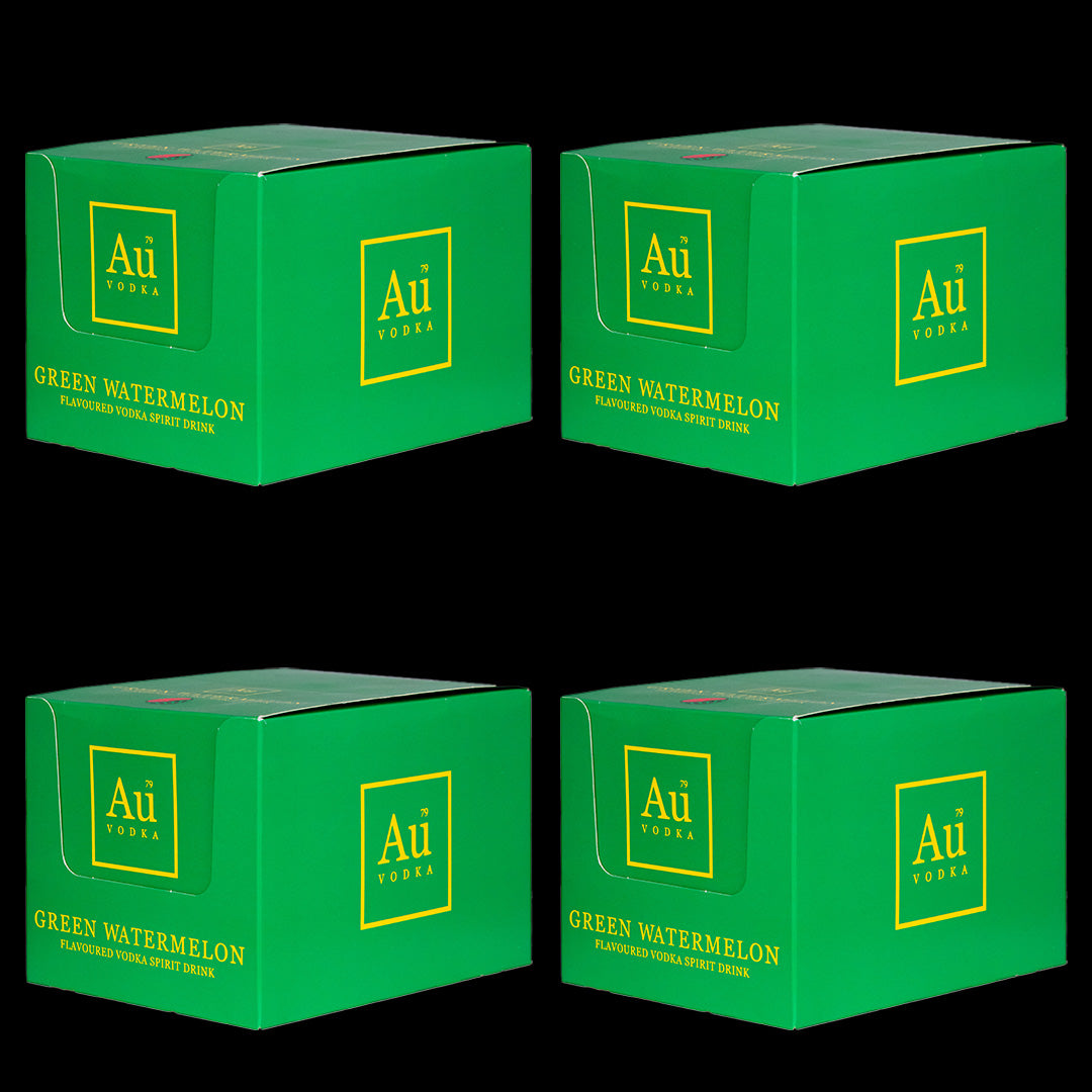 Au Vodka Green Watermelon Miniature Case of 12