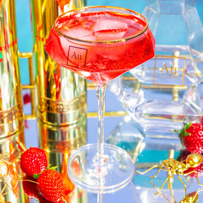 Au Diamond Martini Glass