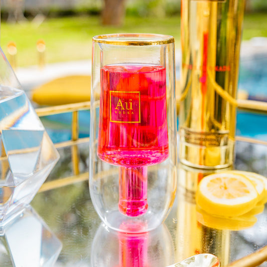 Au Double Wall Bottle Glass