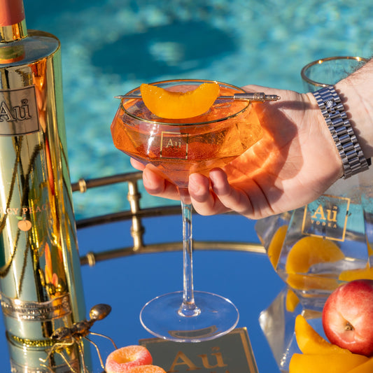 Au Diamond Martini Glass