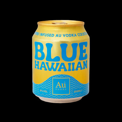 Au Vodka Blue Hawaiian Cocktail Cans