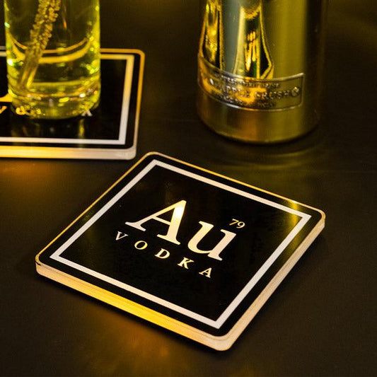 Au LED Light Up Coaster - Au Vodka
