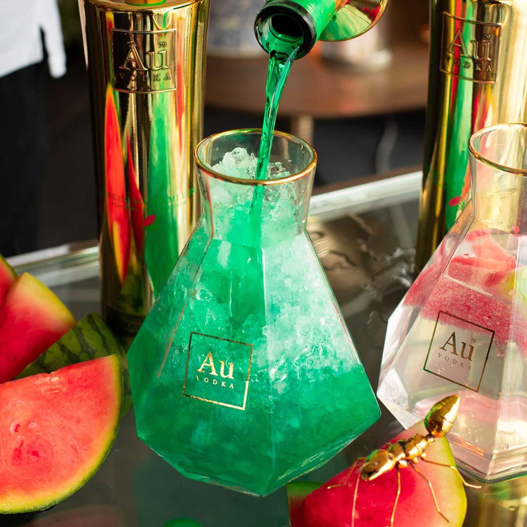 Au Diamond Cut Decanter - Au Vodka