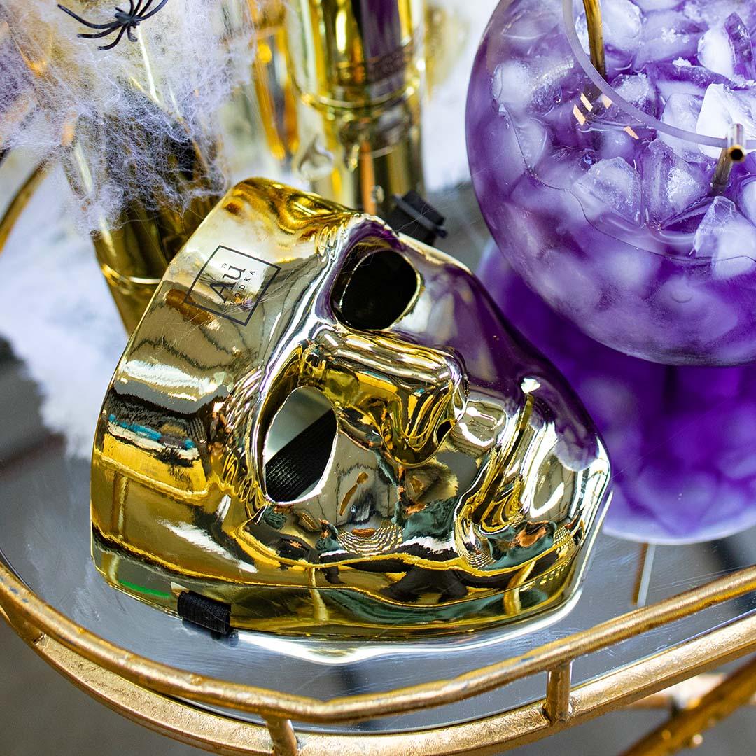 Au Gold Halloween Mask - Au Vodka