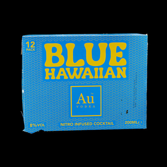 Au Vodka Blue Hawaiian Cocktail Cans